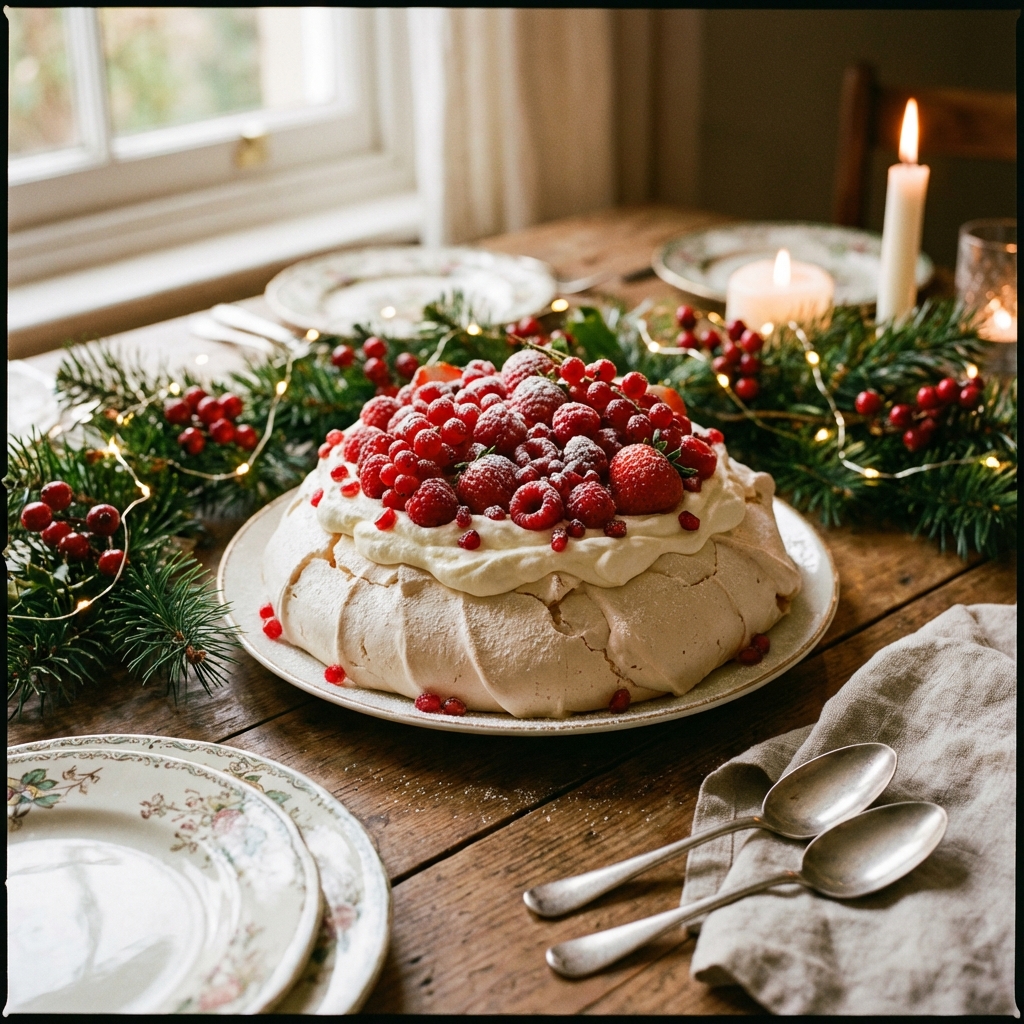 Sobremesa Natalina Pavlova